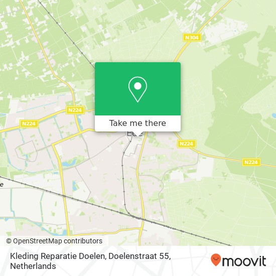 Kleding Reparatie Doelen, Doelenstraat 55 kaart