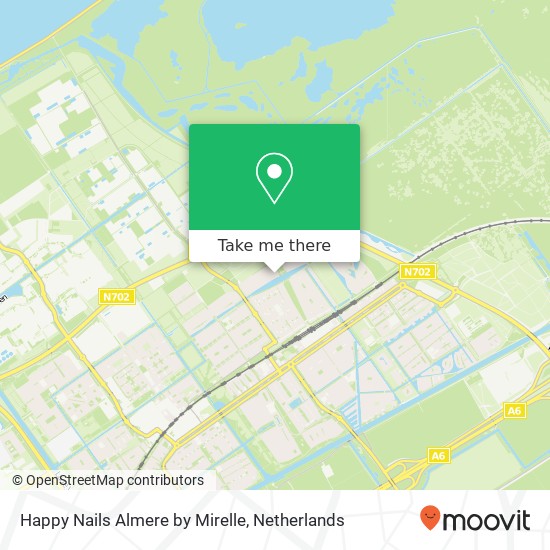 Happy Nails Almere by Mirelle, Ommelandvaart 67 kaart