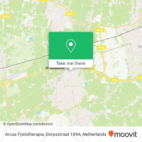 Arcus Fysiotherapie, Dorpsstraat 189A kaart