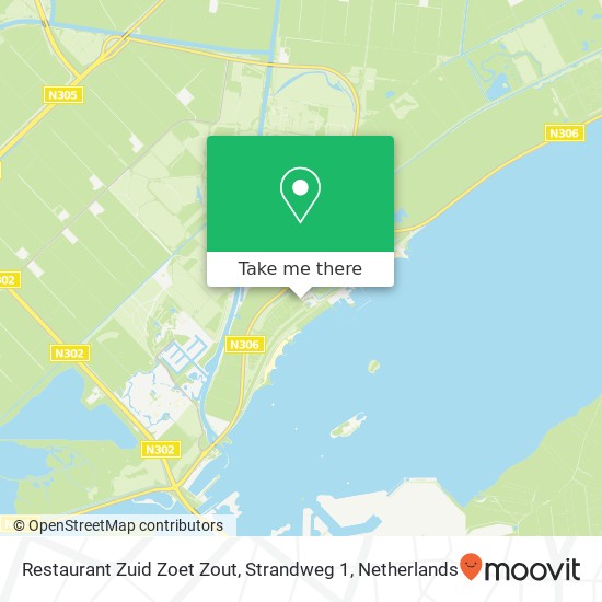 Restaurant Zuid Zoet Zout, Strandweg 1 kaart