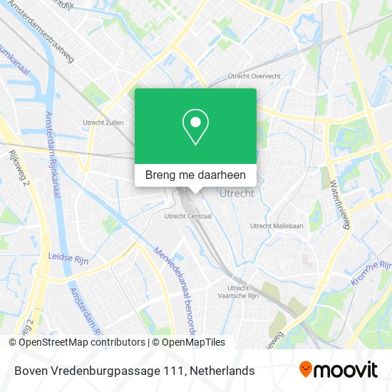 Boven Vredenburgpassage 111 kaart