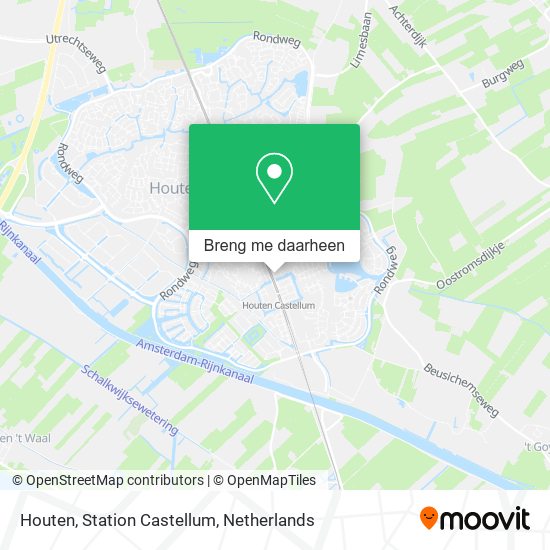 Houten, Station Castellum kaart