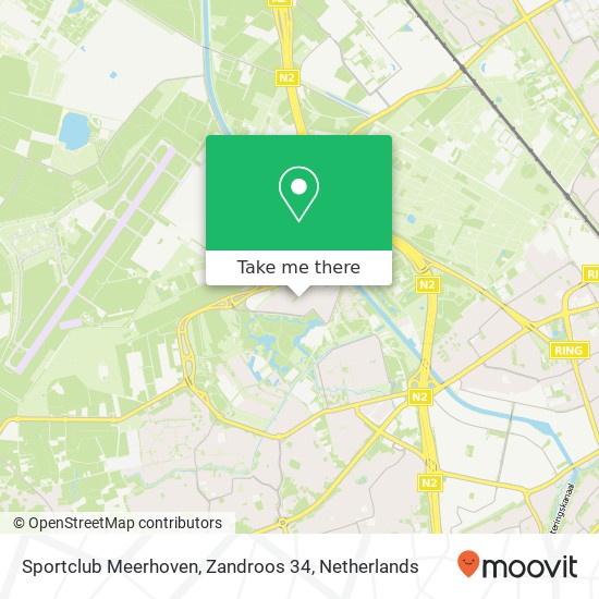 Sportclub Meerhoven, Zandroos 34 kaart