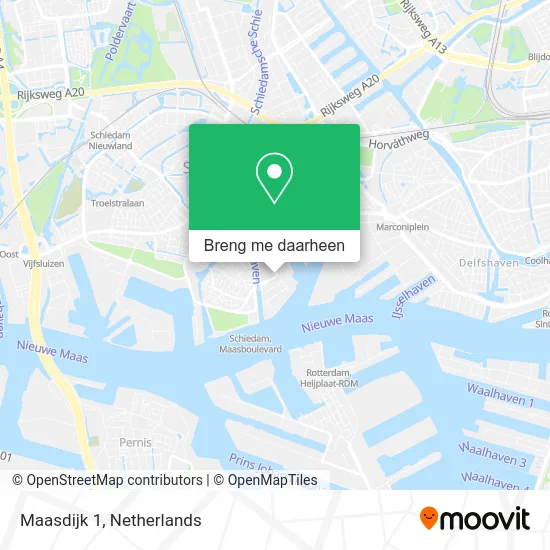 Maasdijk 1 kaart
