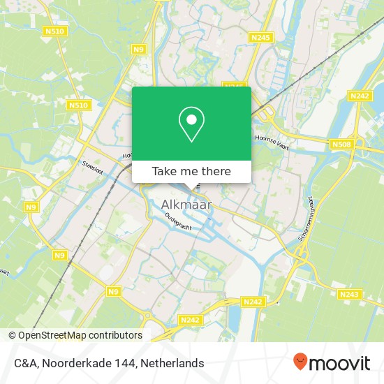 C&A, Noorderkade 144 kaart