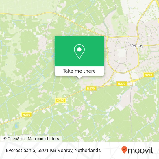 Everestlaan 5, 5801 KB Venray kaart