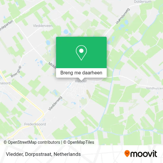 Vledder, Dorpsstraat kaart