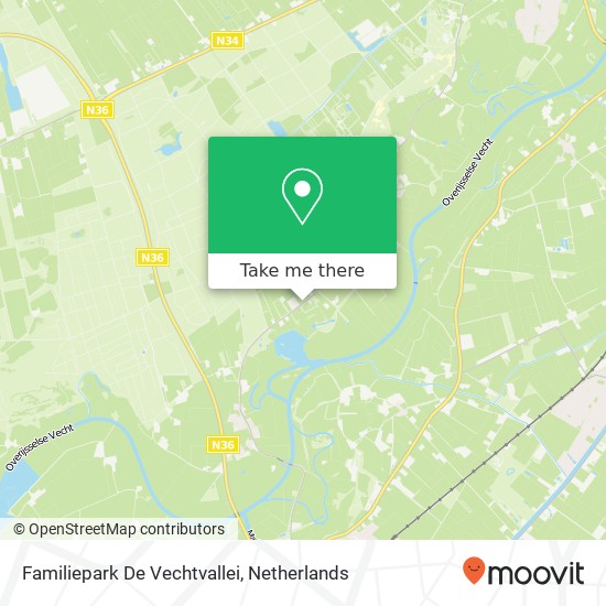 Familiepark De Vechtvallei kaart