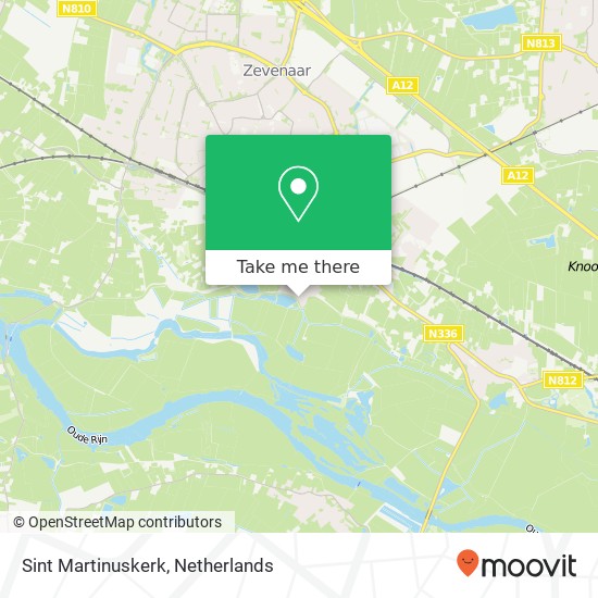 Sint Martinuskerk, Kerkweg 8 kaart
