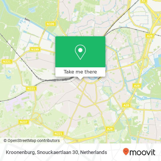 Kroonenburg, Snouckaertlaan 30 kaart