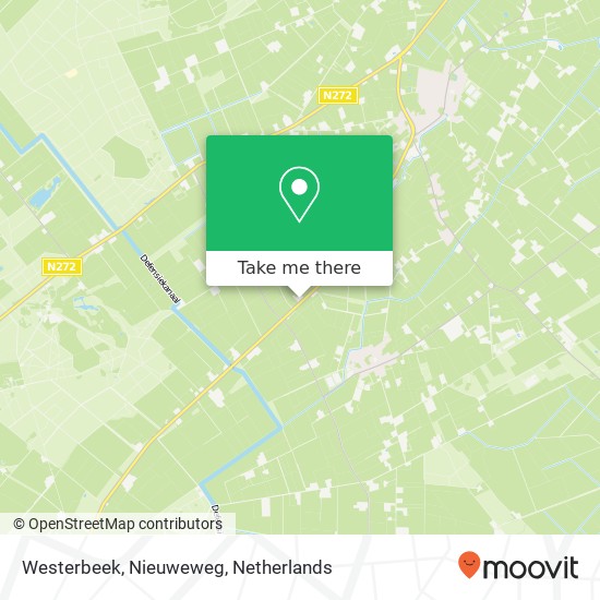 Westerbeek, Nieuweweg kaart