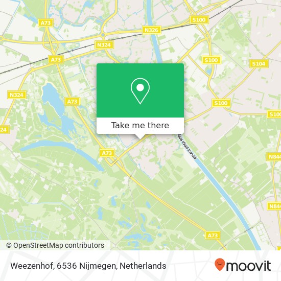 Weezenhof, 6536 Nijmegen kaart