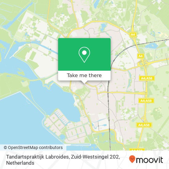 Tandartspraktijk Labroides, Zuid-Westsingel 202 kaart