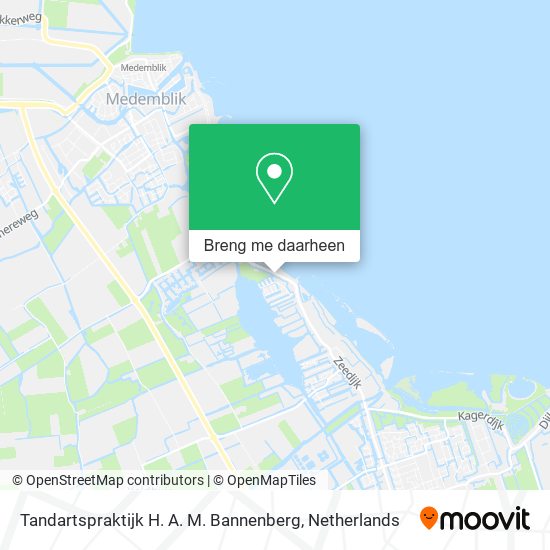 Tandartspraktijk H. A. M. Bannenberg kaart