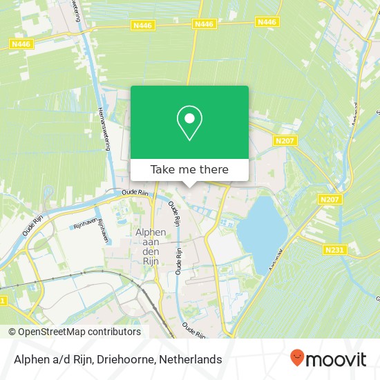 Alphen a/d Rijn, Driehoorne kaart