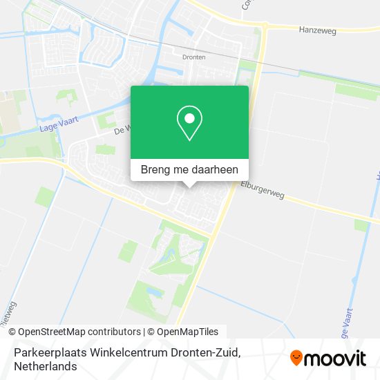 Parkeerplaats Winkelcentrum Dronten-Zuid kaart