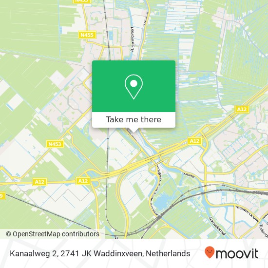 Kanaalweg 2, 2741 JK Waddinxveen kaart