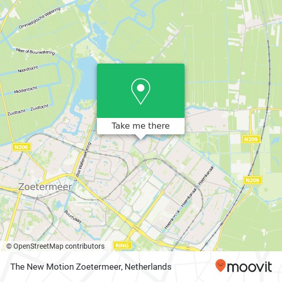 The New Motion Zoetermeer kaart