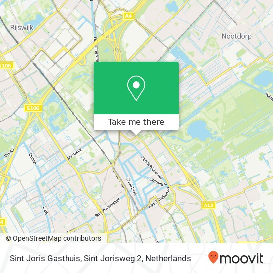 Sint Joris Gasthuis, Sint Jorisweg 2 kaart