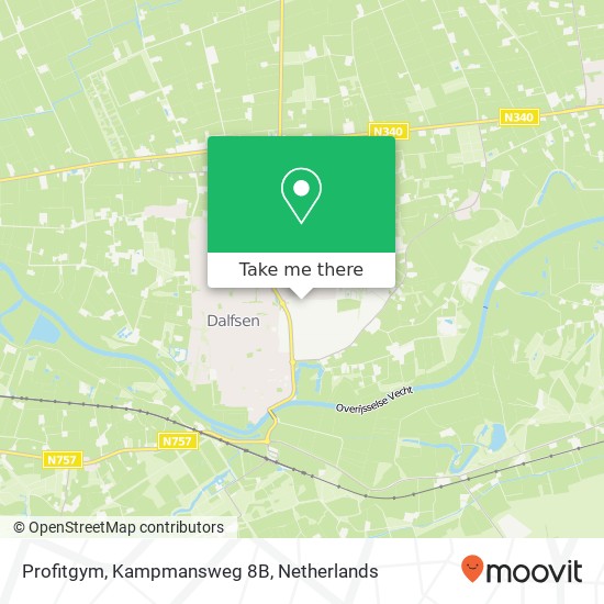 Profitgym, Kampmansweg 8B kaart