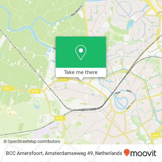 BCC Amersfoort, Amsterdamseweg 49 kaart