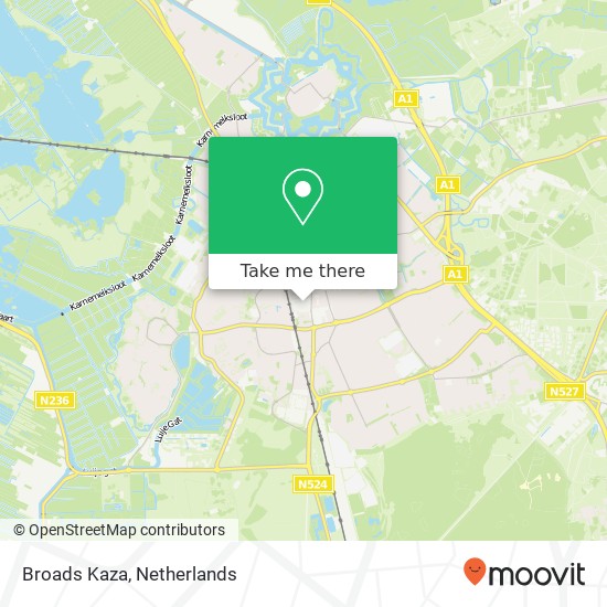 Broads Kaza, Veerstraat 11C kaart