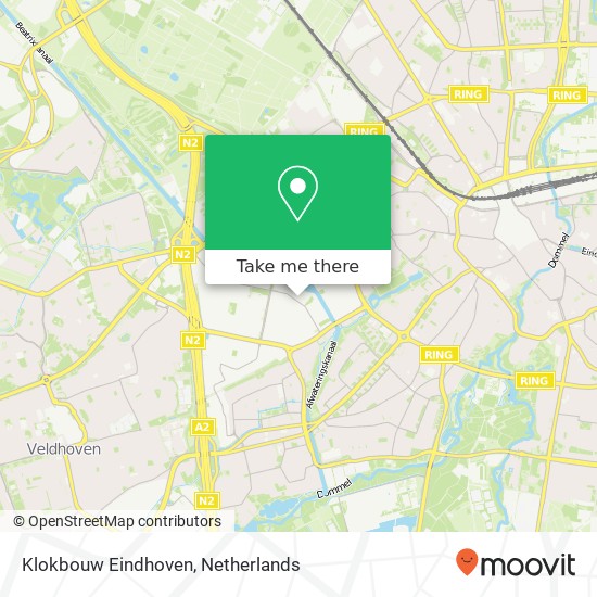 Klokbouw Eindhoven kaart