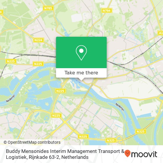 Buddy Mensonides Interim Management Transport & Logistiek, Rijnkade 63-2 kaart