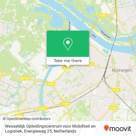 Wesseldijk Opleidingscentrum voor Mobiliteit en Logistiek, Energieweg 25 kaart