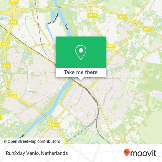 Run2day Venlo, Kwartelenmarkt 9 kaart