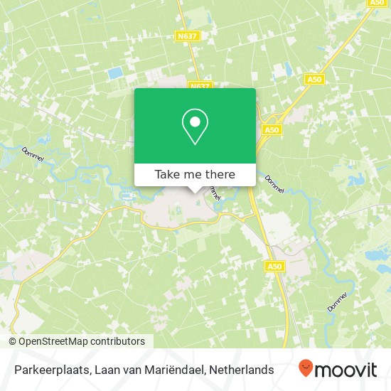 Parkeerplaats, Laan van Mariëndael kaart