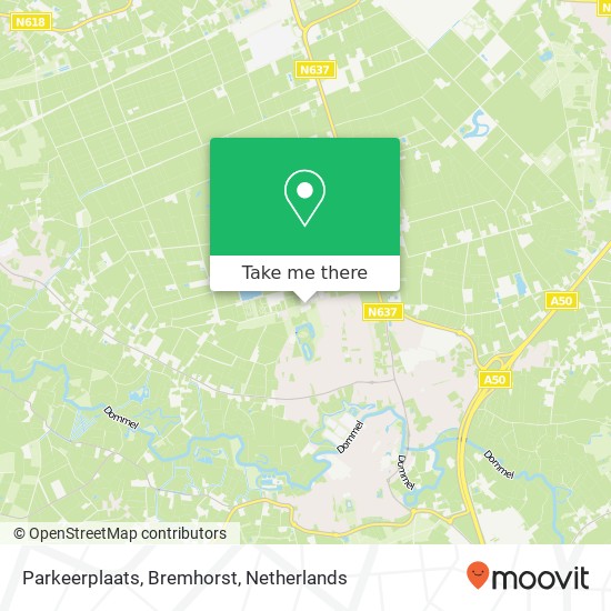 Parkeerplaats, Bremhorst kaart