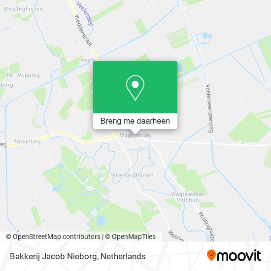 Bakkerij Jacob Nieborg kaart
