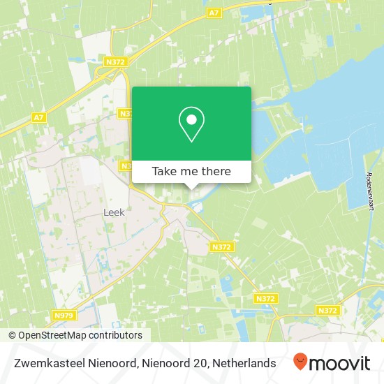 Zwemkasteel Nienoord, Nienoord 20 kaart