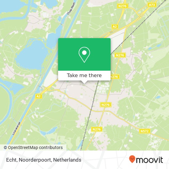 Echt, Noorderpoort kaart