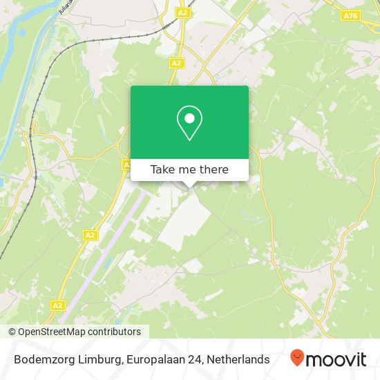 Bodemzorg Limburg, Europalaan 24 kaart