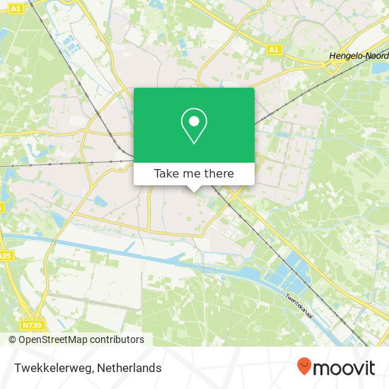 Twekkelerweg, 7553 LK Hengelo kaart