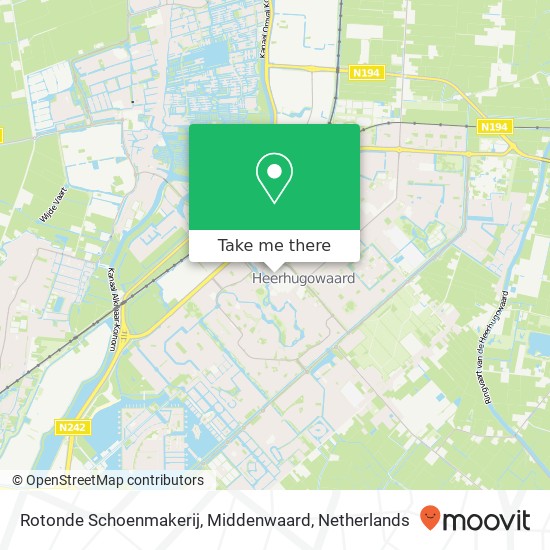 Rotonde Schoenmakerij, Middenwaard kaart