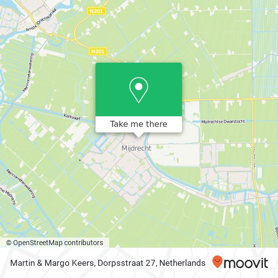 Martin & Margo Keers, Dorpsstraat 27 kaart