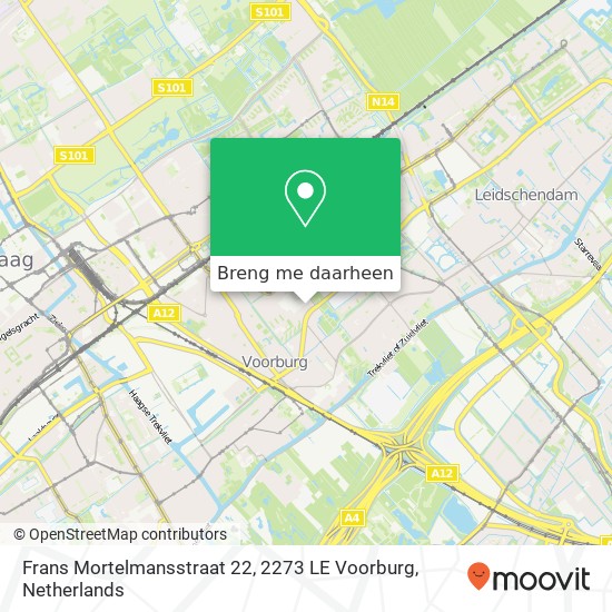 Frans Mortelmansstraat 22, 2273 LE Voorburg kaart