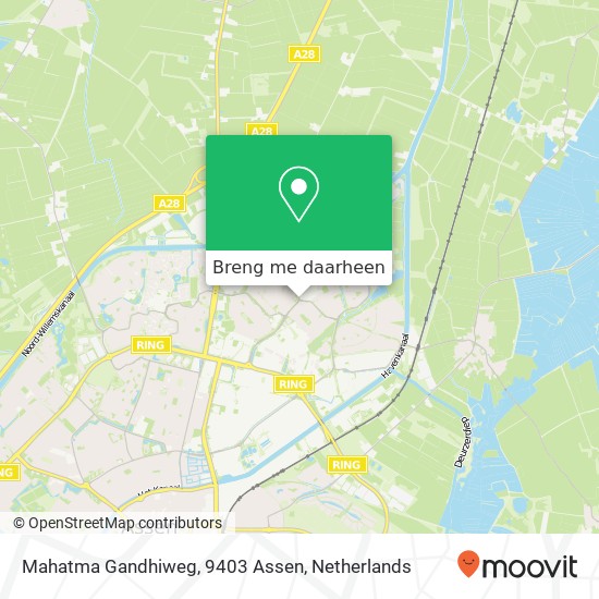 Mahatma Gandhiweg, 9403 Assen kaart