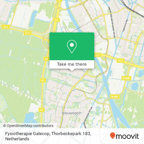 Fysiotherapie Galecop, Thorbeckepark 183 kaart