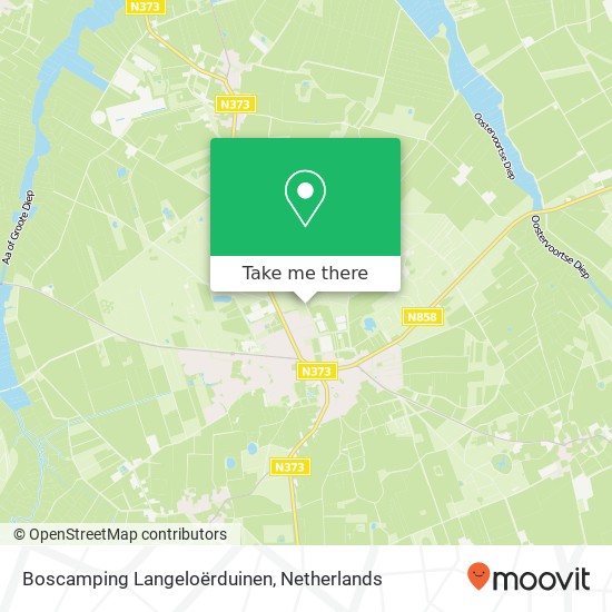 Boscamping Langeloërduinen kaart