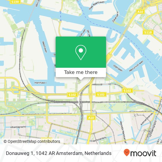 Donauweg 1, 1042 AR Amsterdam kaart