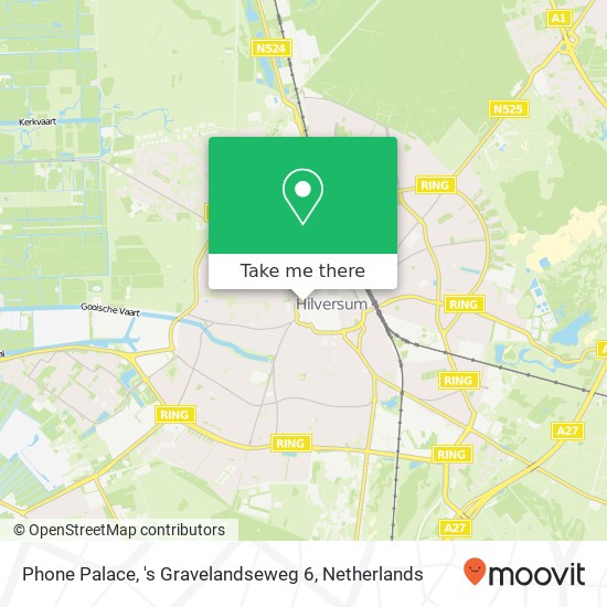 Phone Palace, 's Gravelandseweg 6 kaart