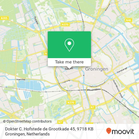 Dokter C. Hofstede de Grootkade 45, 9718 KB Groningen kaart