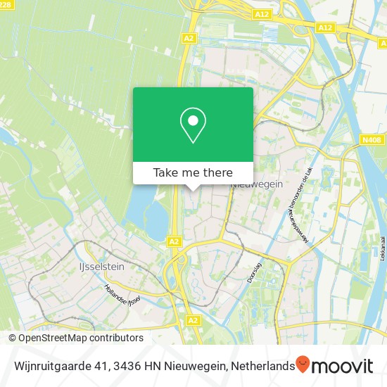 Wijnruitgaarde 41, 3436 HN Nieuwegein kaart