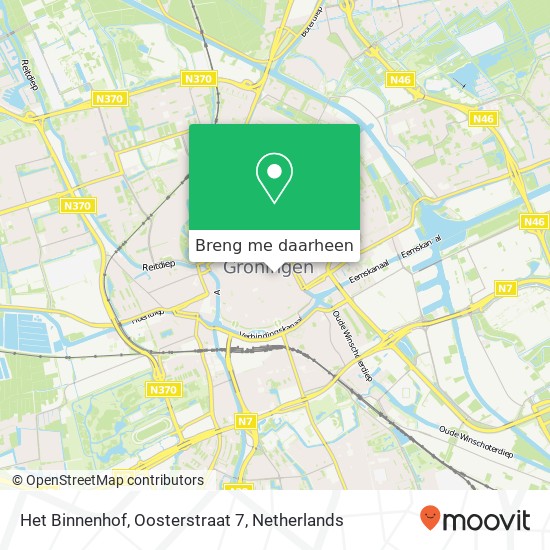 Het Binnenhof, Oosterstraat 7 kaart