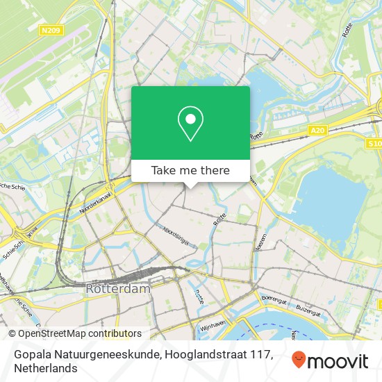 Gopala Natuurgeneeskunde, Hooglandstraat 117 kaart