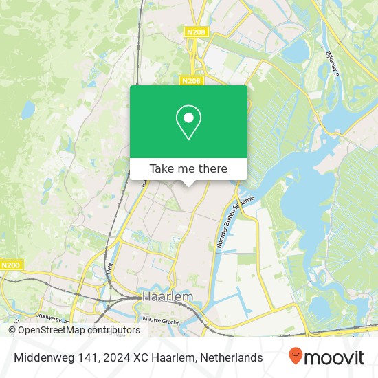 Middenweg 141, 2024 XC Haarlem kaart